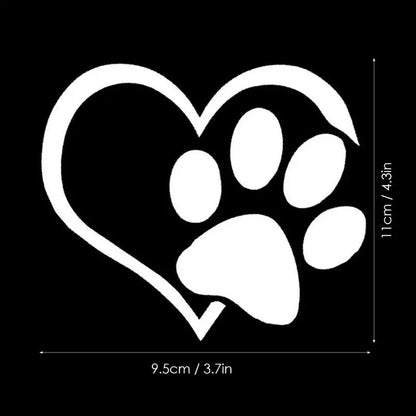 Barkley Pawfect Love Car Window Decals